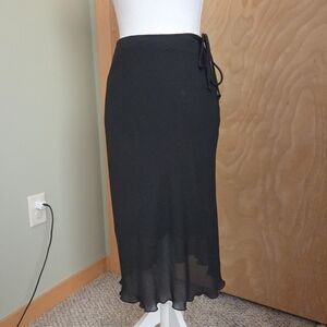 Vintage Y2k A. Byer Black Midi Skirt Whimsygoth